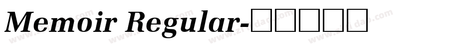 Memoir Regular字体转换